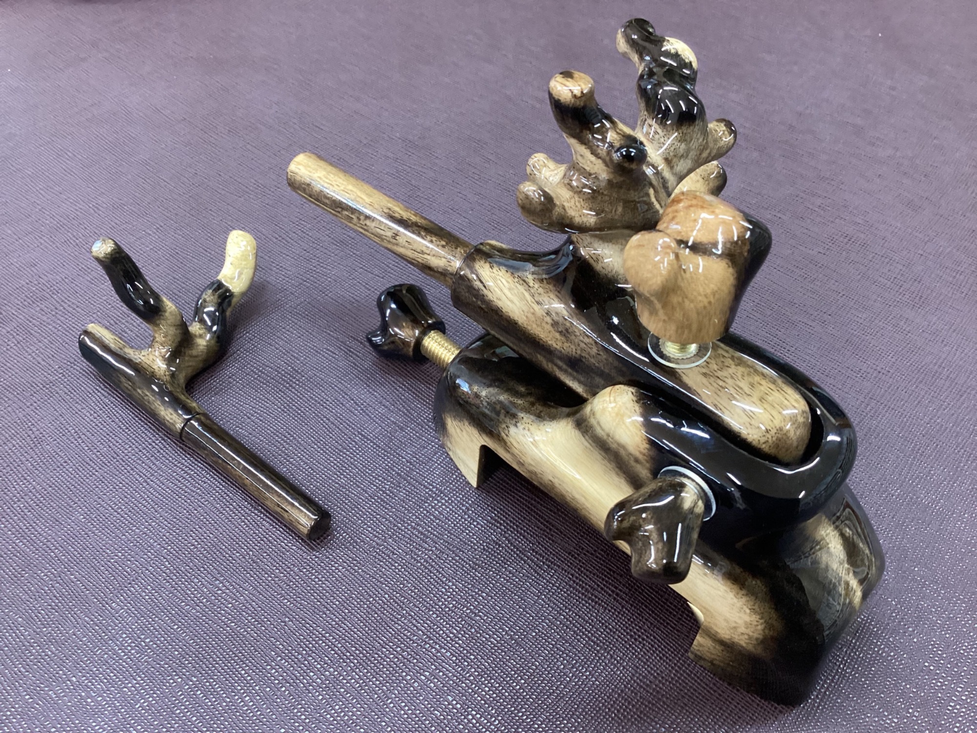 ヘラブナ ふらし ヘラブナ】フラシ付き玉置 関東工房 天然木万力